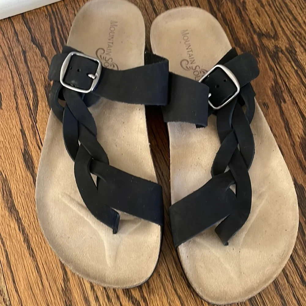 Mountain Sole braided sandals genuine leather - Picture 2 of 5